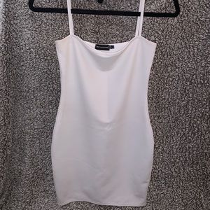 White Fitted Cami Dress